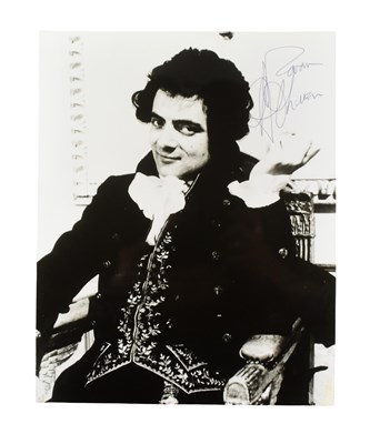Lot 3 - BLACKADDER (BBC SITCOM 1983-1989) - ROWAN ATKINSON - SIGNED 8X10" PHOTO