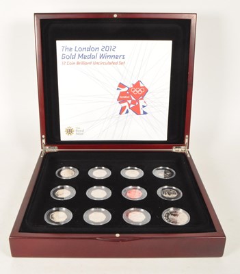 Lot 504 - THE ROYAL MINT - LONDON 2012 FIFTY PENCE OLYMPICS SET