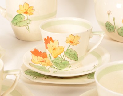 Lot 123 - MIDWINTER - MID CENTURY ART DECO STYLE TEA SERVICE