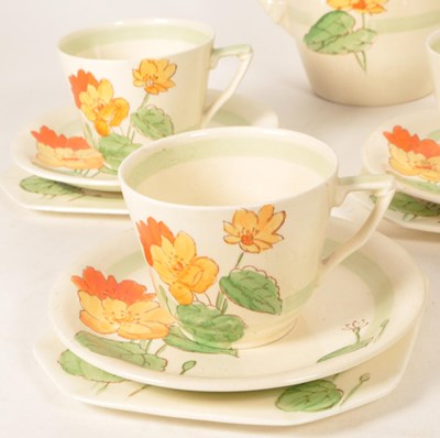 Lot 123 - MIDWINTER - MID CENTURY ART DECO STYLE TEA SERVICE