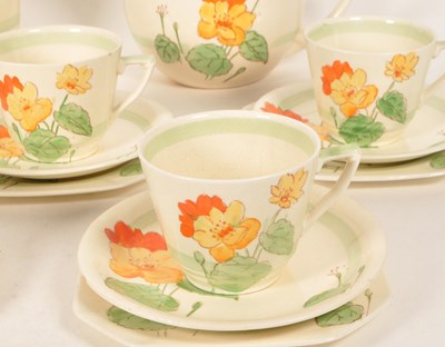 Lot 123 - MIDWINTER - MID CENTURY ART DECO STYLE TEA SERVICE