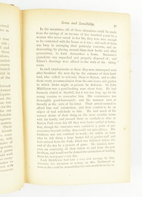Lot 22 - AUSTEN, JANE. C1895 SENSE AND SENSIBILITY IN ORIG. CLOTH