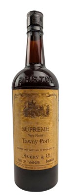 Lot 185 - SUPREME VERY FINEST TAWNY PORT AVERY & CO BOTTLE