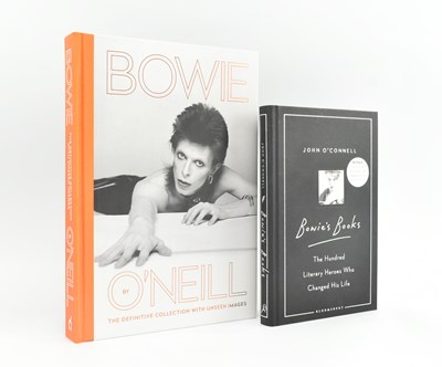 Lot 92 - DAVID BOWIE. 2016 BOWIE BY TERRY O'NEILL SIGNED BY O'NEILL & ANOTHER