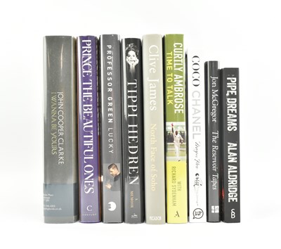 Lot 262 - AUTOBIOGRAPHY. COLLECTION OF NINE SIGNED WORKS, MANY OF ROCK & MUSIC INTEREST