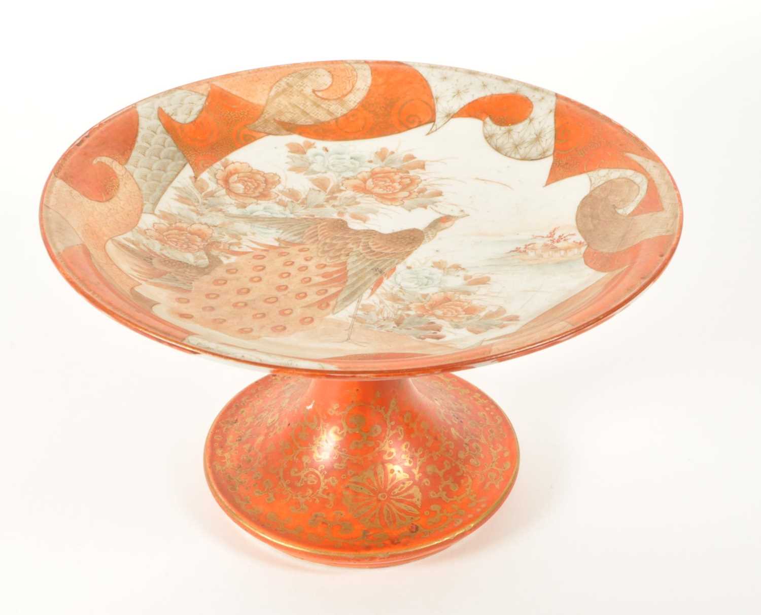 Lot 138 - 20TH CENTURY JAPANESE CHINA TAZZA SWEET DISH