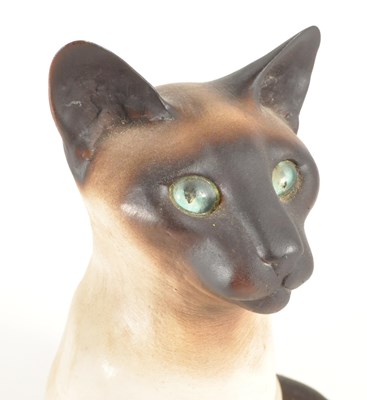 Lot 139 - MIKE HINTON - 2001 CONTEMPORARY POTTERY CAT SCULPTURE