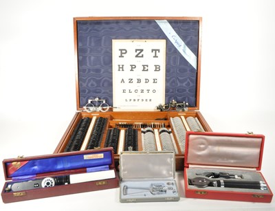 Lot 380 - 1960S MID CENTURY OPHTHALMOLOGY OPTICIANS LENSES