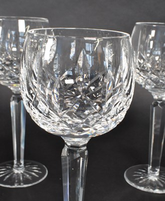 Lot 178 - WATERFORD, IRELAND - TWELVE HOCK DRINKING CRYSTAL GLASSES