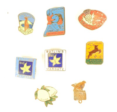 Lot 360 - BUTLINS - MID CENTURY COLLECTION OF ENAMELED BADGES