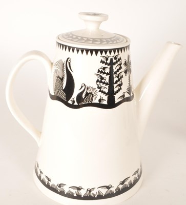 Lot 146 - ROYAL WORCESTER CROWN WARE - COFFEE / TEA POT BY SCOTTIE WILSON