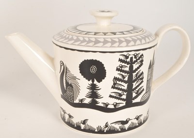 Lot 146 - ROYAL WORCESTER CROWN WARE - COFFEE / TEA POT BY SCOTTIE WILSON