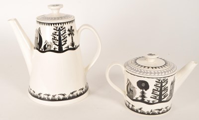Lot 146 - ROYAL WORCESTER CROWN WARE - COFFEE / TEA POT BY SCOTTIE WILSON