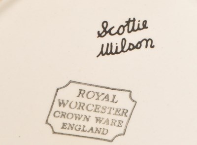 Lot 146 - ROYAL WORCESTER CROWN WARE - COFFEE / TEA POT BY SCOTTIE WILSON
