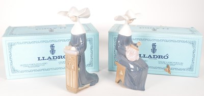 Lot 155 - LLADRO - TWO LATE 20TH CENTURY PORCELAIN FIGURES