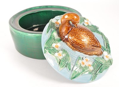Lot 154 - EARLY 20TH CENTURY MAJOLICA GAME DISH TERRINE