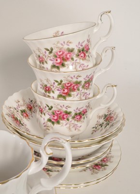 Lot 160 - 20TH CENTURY ROYAL ALBERT LAVENDER ROSE TEA SERVICE