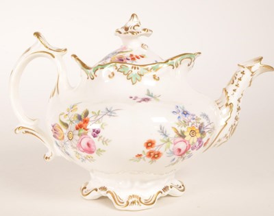 Lot 158 - 19TH CENTURY BELIEVED COALPORT TEAPOT