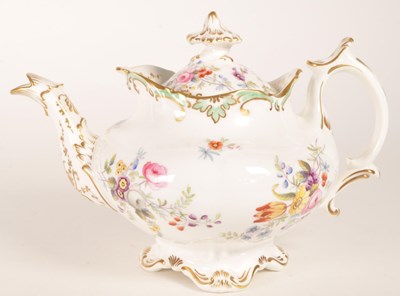 Lot 158 - 19TH CENTURY BELIEVED COALPORT TEAPOT
