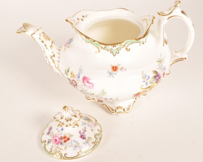 Lot 158 - 19TH CENTURY BELIEVED COALPORT TEAPOT