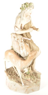 Lot 162 - ROYAL DUX BOHEMIA - MID CENTURY LARGE PORCELAIN FIGURE