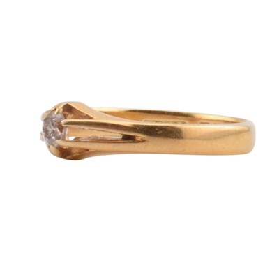Lot 91 - 1920S HALLMARKED 18CT GOLD & DIAMOND RING