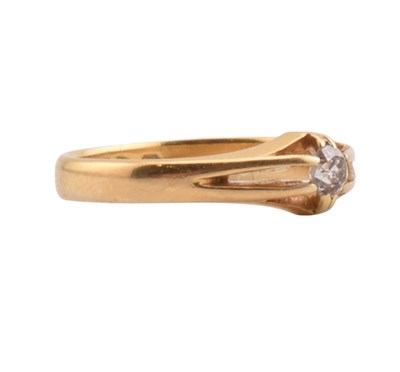 Lot 91 - 1920S HALLMARKED 18CT GOLD & DIAMOND RING