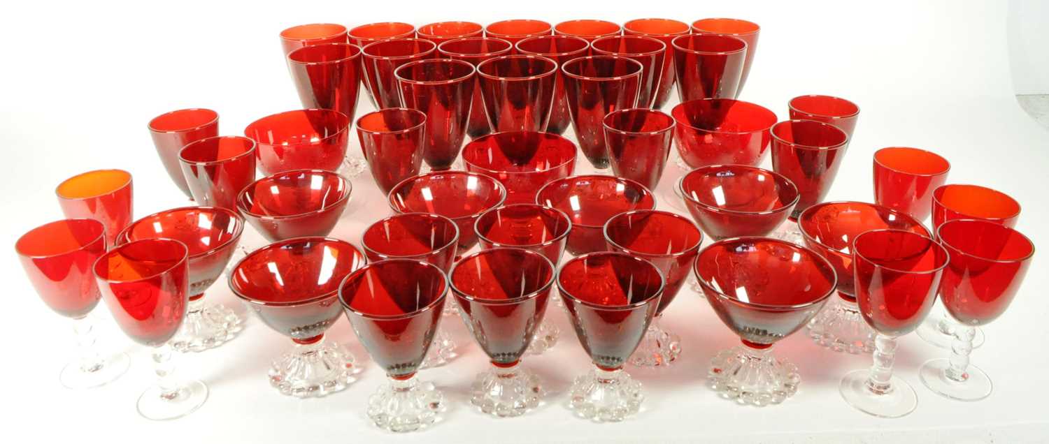 Lot 180 - ANCHOR HOCKING - LARGE MIXED COLLECTION OF BOOPIE GLASSWARE