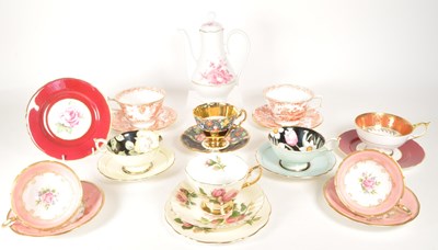 Lot 197 - COLLECTION OF VINTAGE 20TH CENTURY PORCELAIN CUPS & SAUCERS