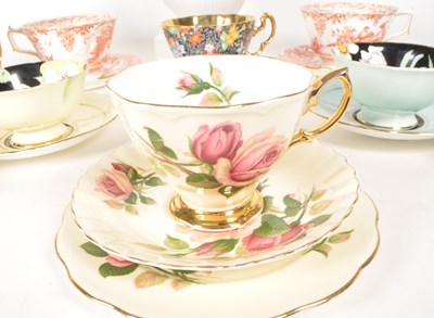 Lot 197 - COLLECTION OF VINTAGE 20TH CENTURY PORCELAIN CUPS & SAUCERS