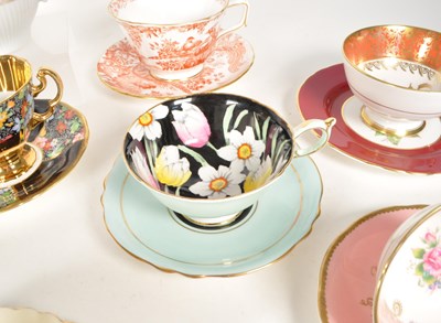 Lot 197 - COLLECTION OF VINTAGE 20TH CENTURY PORCELAIN CUPS & SAUCERS