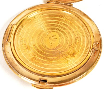 Lot 194 - COMPACTS OF CHARACTER BY KIGU - BRASS VINTAGE ATLAS COMPACT