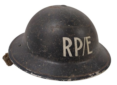Lot 62 - WWII SECOND WORLD WAR BRODIE HELMET REPAIR PARTY / ELECTRICITY
