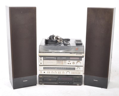 Lot 420 - TECHNICS - VINTAGE 20TH CENTURY MUSIC HI FI STACKING SYSTEM