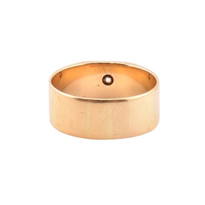 Lot 35 - 1920S HALLMARKED 18CT GOLD & DIAMOND BAND RING