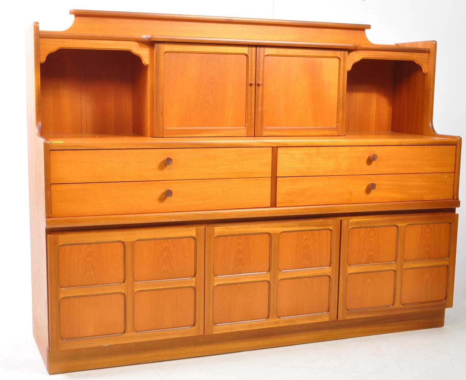Lot 611 - NATHAN - VINTAGE MID CENTURY TEAK SQUARES SIDEBOARD