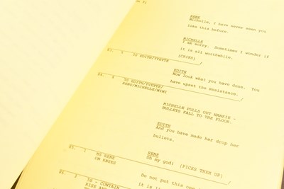 Lot 91 - 'ALLO 'ALLO! (BBC SITCOM) - ORIGINAL CAMERA SCRIPT PLUS UNSEEN PHOTOS