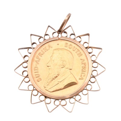 Lot 115 - 1975 SOUTH AFRICAN 1 OZ KRUGERRAND PENDANT