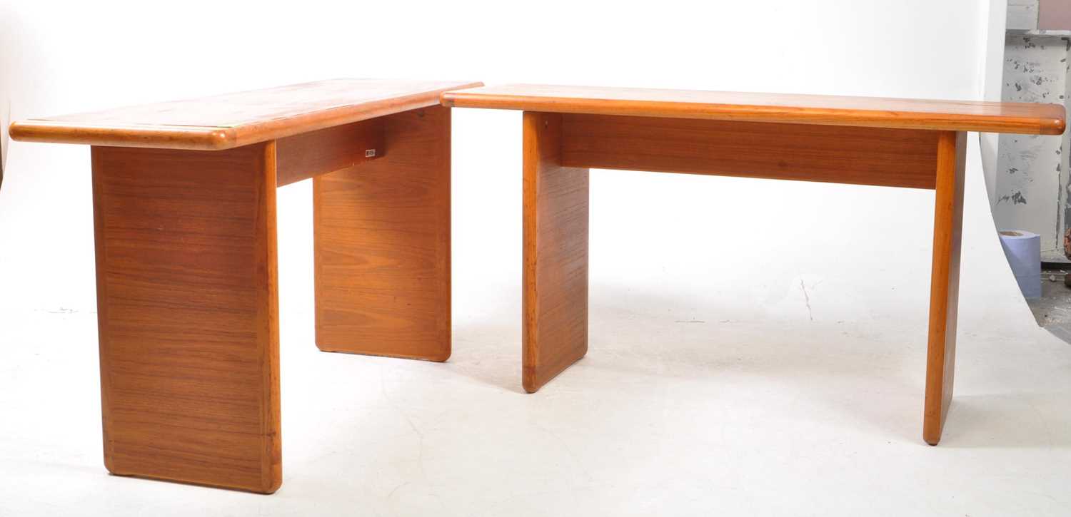 Lot 610 - VILDBJERG - PAIR OF DANISH TEAK COFFEE TABLES
