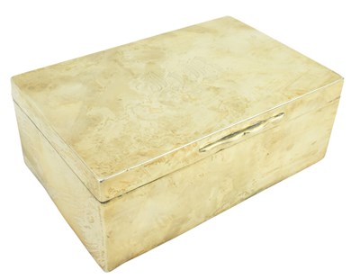 Lot 82 - A VICTORIAN HALLMARKED SILVER CIGARETTE BOX