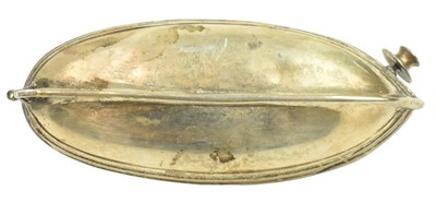 Lot 47 - UNUSUAL SILVER MODEL OF A MINIATURE ROWING BOAT