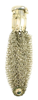 Lot 4 - ARTICULATED SILVER MESH COIN PURSE BAG
