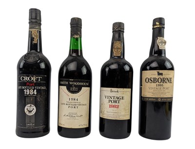 Lot 188 - FOUR VINTAGE LATE BOTTLED 20TH CENTURY PORT BOTTLES