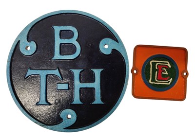 Lot 143 - METAL PLAQUES - TWO ENGINEERING RELATED PLAQUES