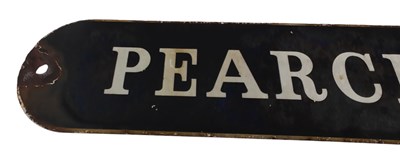 Lot 37 - 20TH CENTURY ENAMEL SHOP SIGN FOR 'PEARCE SIGNS'