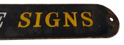 Lot 37 - 20TH CENTURY ENAMEL SHOP SIGN FOR 'PEARCE SIGNS'