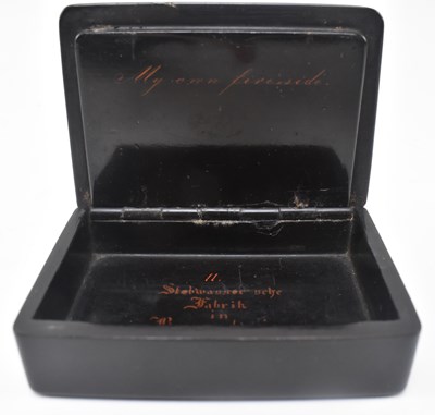 Lot 91 - 19TH CENTURY STOBWASSER BRAUNSCHWEIG 'MY OWN FIRESIDE' SNUFF