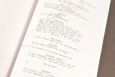Lot 128 - DOCTOR WHO - DINOSAURS ON A SPACESHIP (2012) - ORIGINAL PRODUCTION SCRIPT