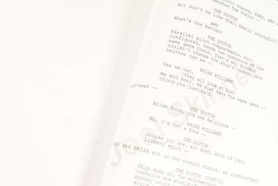 Lot 128 - DOCTOR WHO - DINOSAURS ON A SPACESHIP (2012) - ORIGINAL PRODUCTION SCRIPT