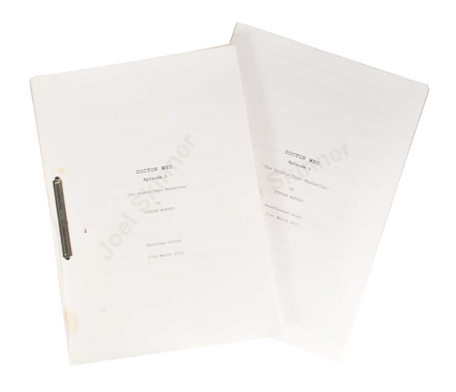 Lot 122 - DOCTOR WHO - THE ANGELS TAKE MANHATTAN (2012) - ORIGINAL PRODUCTION SCRIPT